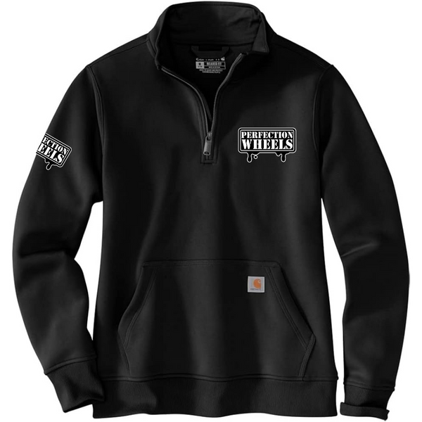 Perfection Wheels Carhartt 1/4 zip embroidered sweatshirt